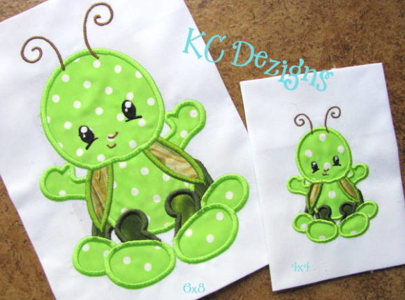 Baby Bug Grasshopper Embroidery