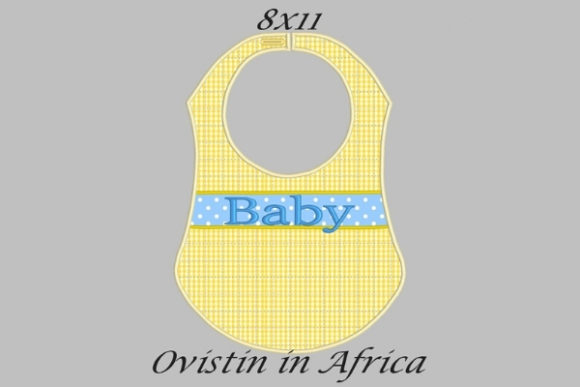 Yellow Cute Adorable Baby Bib Large